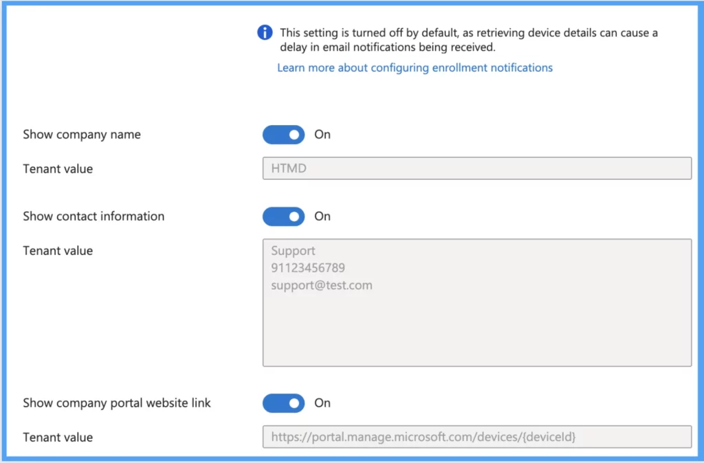Setup Enrollment Notification in Intune for Mac Devices Fig.10